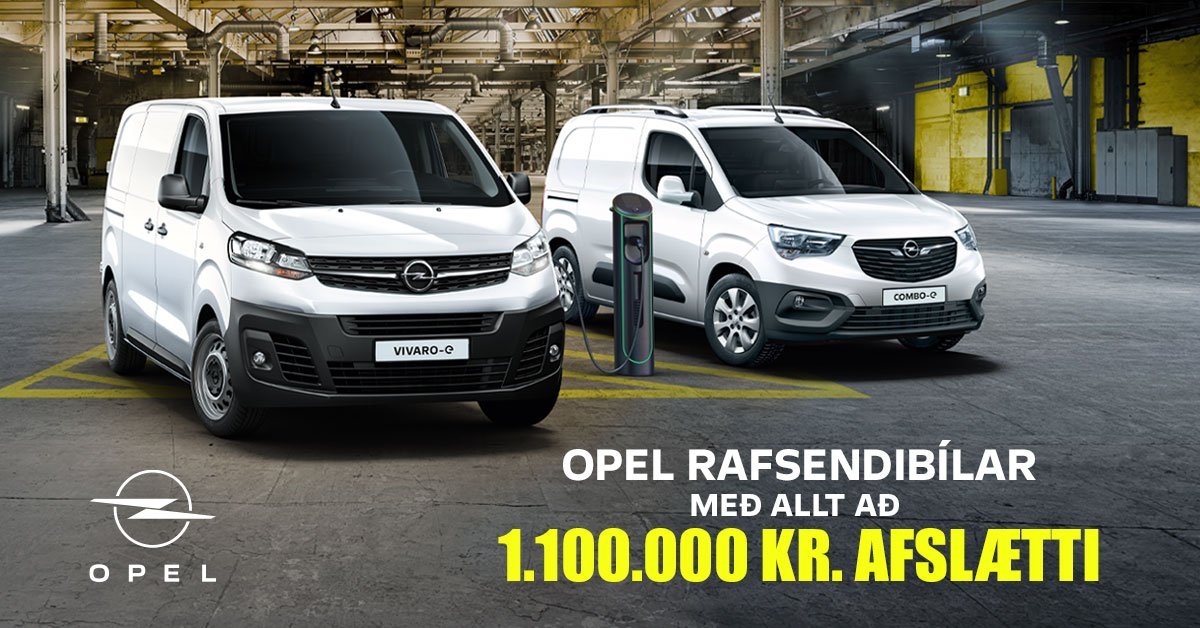 Komdu á Opel rafsendibíladaga í Brimborg og skoðaðu rafsendibíla á frábæru tilboði.